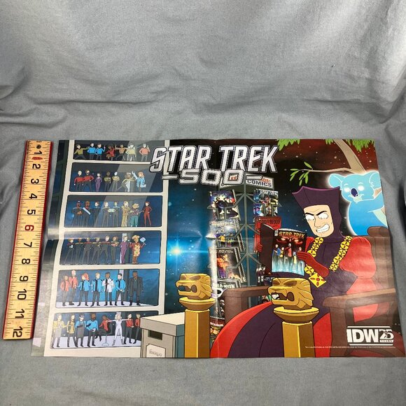 Monster High IDW Comic Paper Poster 13x20" Double Sided Star Trek - Picture 4 of 4